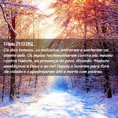 Picture 02 - 1 Reis 21:13 BSL - Os dois homens, os malvados, entraram e - Bible Verse Picture