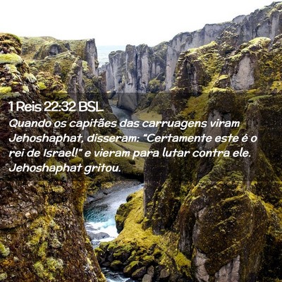 Picture 02 - 1 Reis 22:32 BSL - Quando os capitães das carruagens viram - Bible Verse Picture