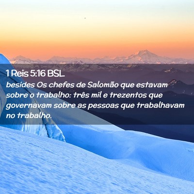 Picture 02 - 1 Reis 5:16 BSL - besides Os chefes de Salomão que estavam sobre o - Bible Verse Picture