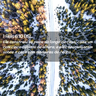 Picture 02 - 1 Reis 6:10 BSL - Ele construiu os pisos ao longo da casa, cada um - Bible Verse Picture