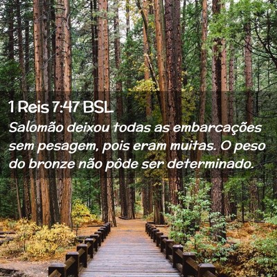 Picture 02 - 1 Reis 7:47 BSL - Salomão deixou todas as embarcações sem - Bible Verse Picture