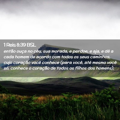 Picture 02 - 1 Reis 8:39 BSL - então ouça no céu, sua morada, e perdoe, e - Bible Verse Picture