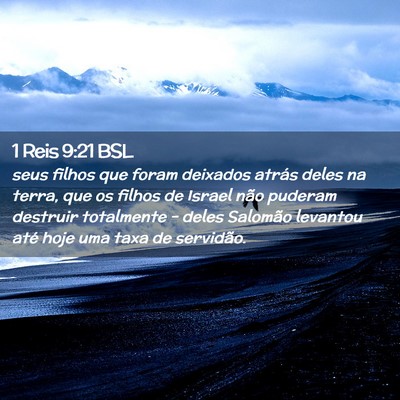 Picture 02 - 1 Reis 9:21 BSL - seus filhos que foram deixados atrás deles na - Bible Verse Picture