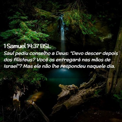 Picture 02 - 1 Samuel 14:37 BSL - Saul pediu conselho a Deus: “Devo descer depois - Bible Verse Picture