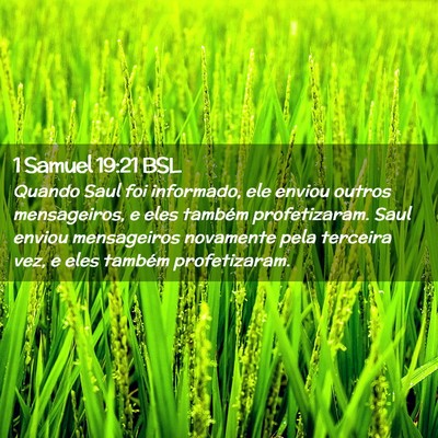 Picture 02 - 1 Samuel 19:21 BSL - Quando Saul foi informado, ele enviou outros - Bible Verse Picture