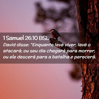 Picture 02 - 1 Samuel 26:10 BSL - David disse: “Enquanto Iavé viver, Iavé o - Bible Verse Picture