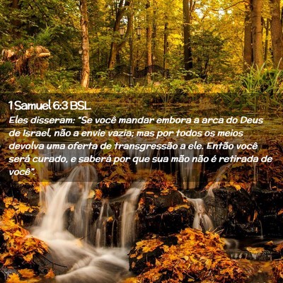 Picture 02 - 1 Samuel 6:3 BSL - Eles disseram: “Se você mandar embora a arca - Bible Verse Picture
