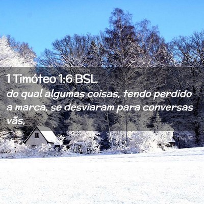 Picture 02 - 1 Timóteo 1:6 BSL - do qual algumas coisas, tendo perdido a marca, se - Bible Verse Picture