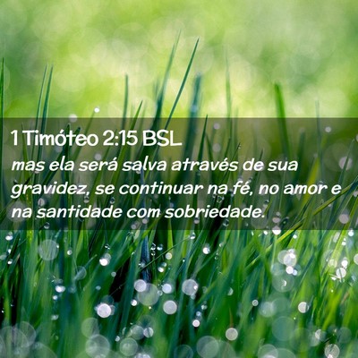 Picture 02 - 1 Timóteo 2:15 BSL - mas ela será salva através de sua gravidez, se - Bible Verse Picture