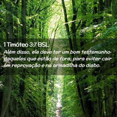 Picture 02 - 1 Timóteo 3:7 BSL - Além disso, ele deve ter um bom testemunho - Bible Verse Picture