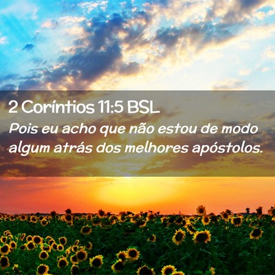 Picture 02 - 2 Coríntios 11:5 BSL - Pois eu acho que não estou de modo algum atrás - Bible Verse Picture