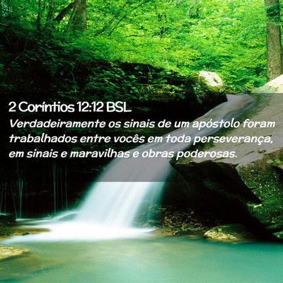 Picture 02 - 2 Coríntios 12:12 BSL - Verdadeiramente os sinais de um apóstolo foram - Bible Verse Picture