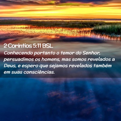 Picture 02 - 2 Coríntios 5:11 BSL - Conhecendo portanto o temor do Senhor, - Bible Verse Picture