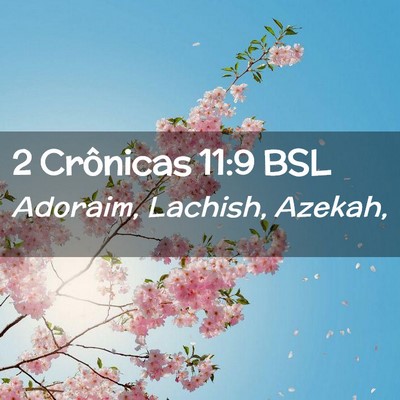 Picture 02 - 2 Crônicas 11:9 BSL - Adoraim, Lachish, - Bible Verse Picture