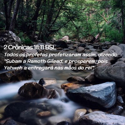 Picture 02 - 2 Crônicas 18:11 BSL - Todos os profetas profetizaram assim, dizendo: - Bible Verse Picture