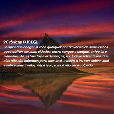 Picture 02 - 2 Crônicas 19:10 BSL - Sempre que chegar a você qualquer controvérsia - Bible Verse Picture