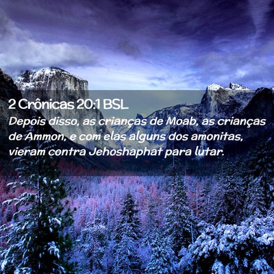 Picture 02 - 2 Crônicas 20:1 BSL - Depois disso, as crianças de Moab, as crianças - Bible Verse Picture