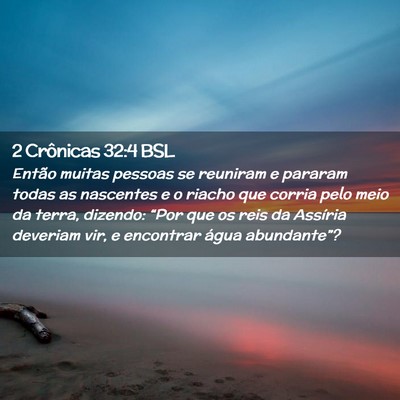 Picture 02 - 2 Crônicas 32:4 BSL - Então muitas pessoas se reuniram e pararam todas - Bible Verse Picture