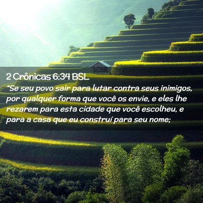 Picture 02 - 2 Crônicas 6:34 BSL - “Se seu povo sair para lutar contra seus - Bible Verse Picture
