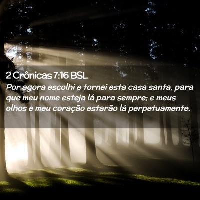 Picture 02 - 2 Crônicas 7:16 BSL - Por agora escolhi e tornei esta casa santa, para - Bible Verse Picture