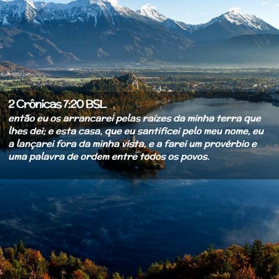 Picture 02 - 2 Crônicas 7:20 BSL - então eu os arrancarei pelas raízes da minha - Bible Verse Picture