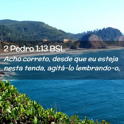 Picture 02 - 2 Pedro 1:13 BSL - Acho correto, desde que eu esteja nesta tenda, - Bible Verse Picture