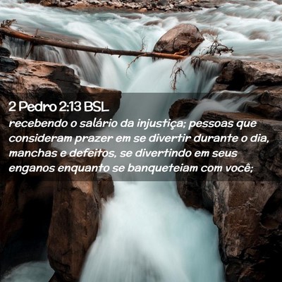 Picture 02 - 2 Pedro 2:13 BSL - recebendo o salário da injustiça; pessoas que - Bible Verse Picture