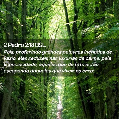 Picture 02 - 2 Pedro 2:18 BSL - Pois, proferindo grandes palavras inchadas de - Bible Verse Picture