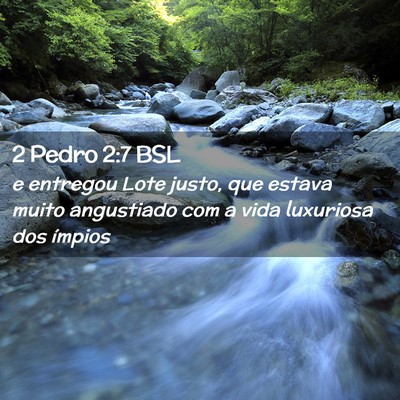 Picture 02 - 2 Pedro 2:7 BSL - e entregou Lote justo, que estava muito - Bible Verse Picture