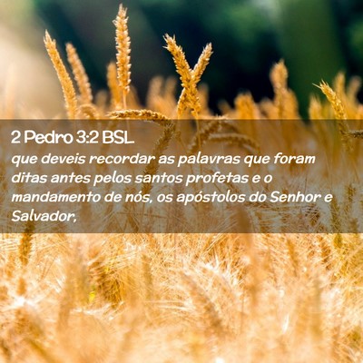 Picture 02 - 2 Pedro 3:2 BSL - que deveis recordar as palavras que foram ditas - Bible Verse Picture