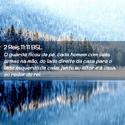 Picture 02 - 2 Reis 11:11 BSL - O guarda ficou de pé, cada homem com suas armas - Bible Verse Picture