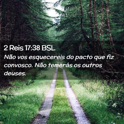 Picture 02 - 2 Reis 17:38 BSL - Não vos esquecereis do pacto que fiz convosco. - Bible Verse Picture