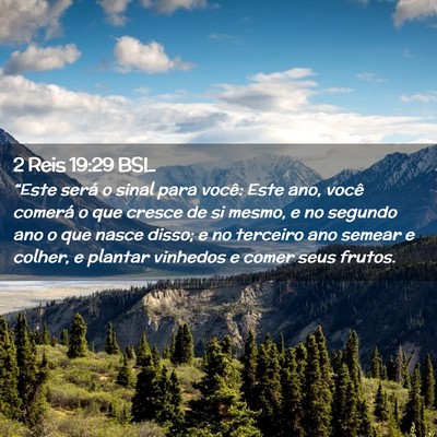 Picture 02 - 2 Reis 19:29 BSL - “Este será o sinal para você: Este ano, você - Bible Verse Picture