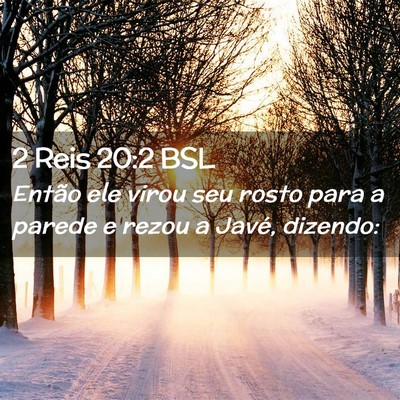 Picture 02 - 2 Reis 20:2 BSL - Então ele virou seu rosto para a parede e rezou - Bible Verse Picture