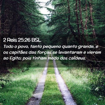 Picture 02 - 2 Reis 25:26 BSL - Todo o povo, tanto pequeno quanto grande, e os - Bible Verse Picture