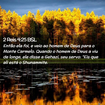 Picture 02 - 2 Reis 4:25 BSL - Então ela foi, e veio ao homem de Deus para o - Bible Verse Picture