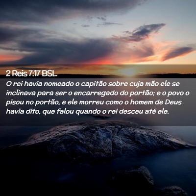 Picture 02 - 2 Reis 7:17 BSL - O rei havia nomeado o capitão sobre cuja mão - Bible Verse Picture