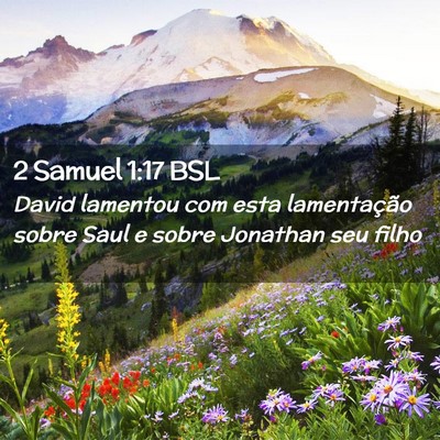 Picture 02 - 2 Samuel 1:17 BSL - David lamentou com esta lamentação sobre Saul e - Bible Verse Picture