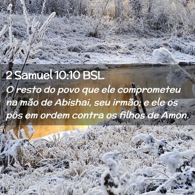 Picture 02 - 2 Samuel 10:10 BSL - O resto do povo que ele comprometeu na mão de - Bible Verse Picture