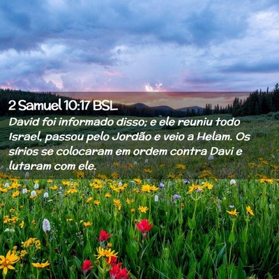 Picture 02 - 2 Samuel 10:17 BSL - David foi informado disso; e ele reuniu todo - Bible Verse Picture