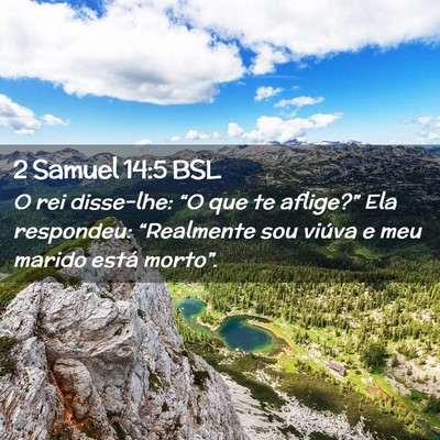 Picture 02 - 2 Samuel 14:5 BSL - O rei disse-lhe: “O que te aflige?” Ela - Bible Verse Picture