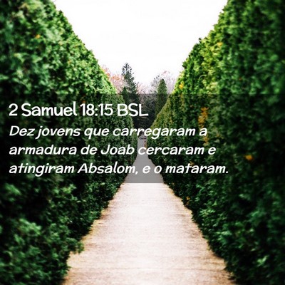 Picture 02 - 2 Samuel 18:15 BSL - Dez jovens que carregaram a armadura de Joab - Bible Verse Picture