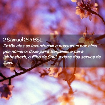 Picture 02 - 2 Samuel 2:15 BSL - Então eles se levantaram e passaram por cima por - Bible Verse Picture
