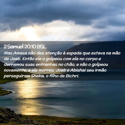 Picture 02 - 2 Samuel 20:10 BSL - Mas Amasa não deu atenção à espada que estava - Bible Verse Picture