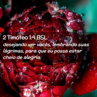 Picture 02 - 2 Timóteo 1:4 BSL - desejando ver vocês, lembrando suas lágrimas, - Bible Verse Picture