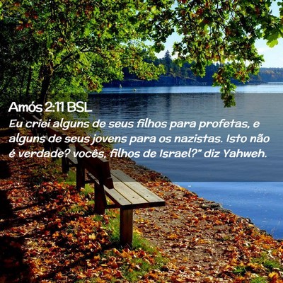 Picture 02 - Amós 2:11 BSL - Eu criei alguns de seus filhos para profetas, e - Bible Verse Picture