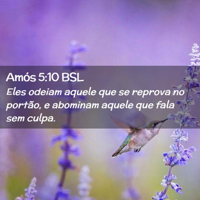 Picture 02 - Amós 5:10 BSL - Eles odeiam aquele que se reprova no portão, e - Bible Verse Picture