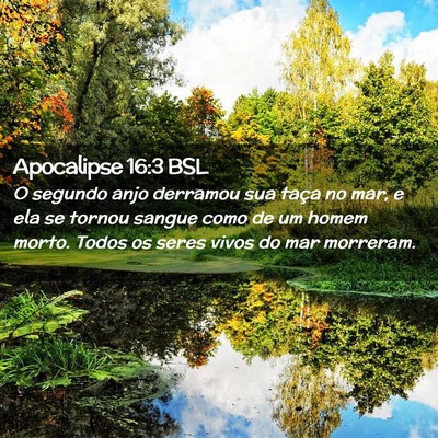 Picture 02 - Apocalipse 16:3 BSL - O segundo anjo derramou sua taça no mar, e ela - Bible Verse Picture