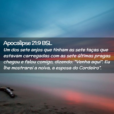 Picture 02 - Apocalipse 21:9 BSL - Um dos sete anjos que tinham as sete taças que - Bible Verse Picture