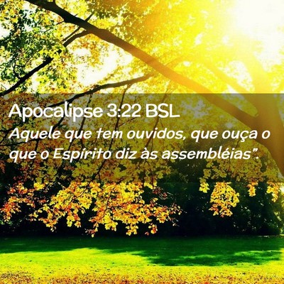 Picture 02 - Apocalipse 3:22 BSL - Aquele que tem ouvidos, que ouça o que o - Bible Verse Picture
